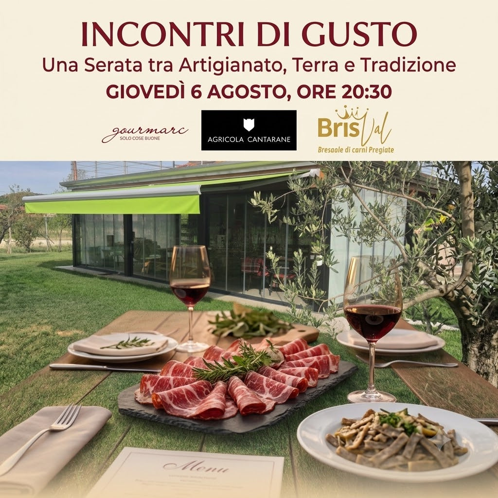 Cena d'Autore: Agricola Cantarane, Gourmarc e Brisval