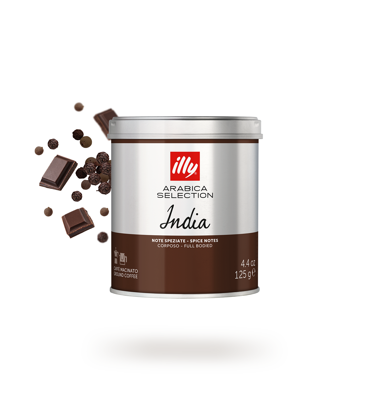 Illy Caffè Macinato Moka Arabica Selection India - 125g
