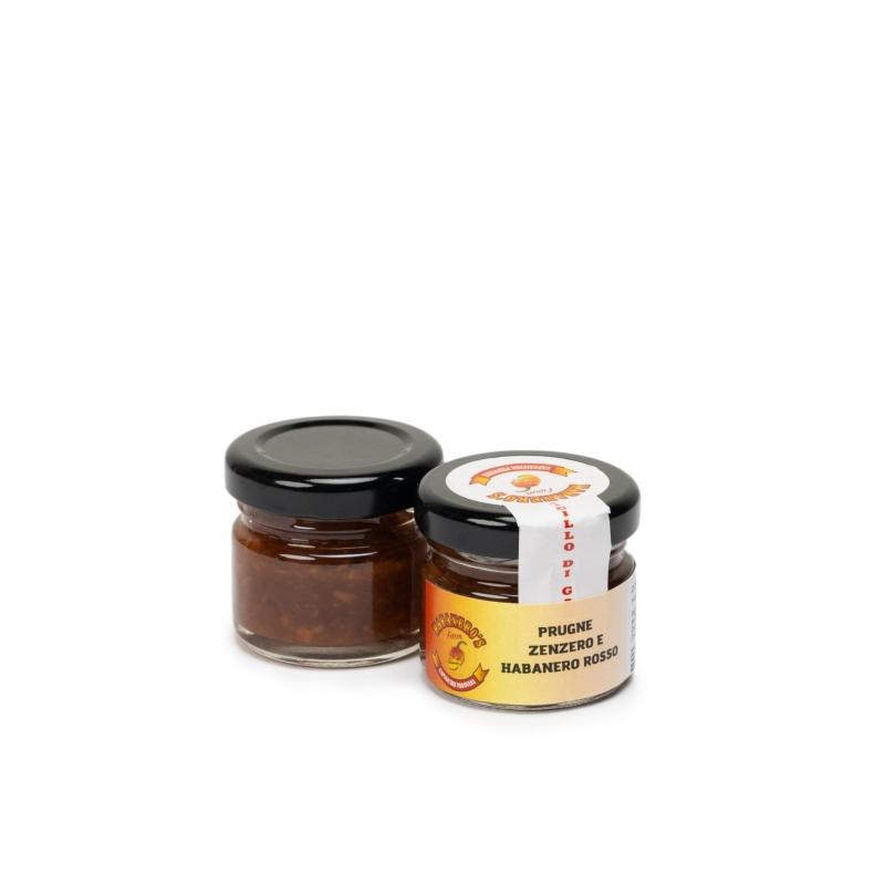 Confettura di Prugne , Zenzero e Habanero Red