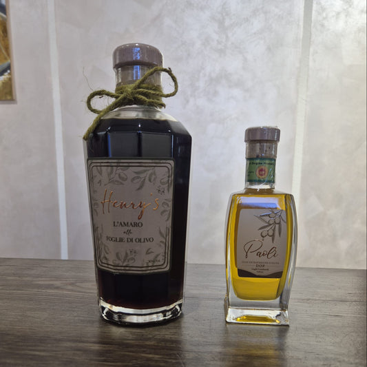 Combo "Essenza del Sebino": Olio DOP Paoli (20 cl) + Amaro Henry’s (70 cl)
