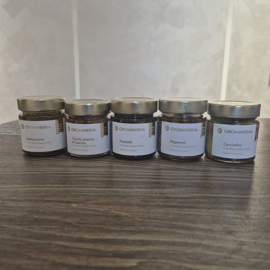 Selezione Sott'oli d'Autore Orominerva – 5 Vasi da 210g (Spedizione Inclusa)
